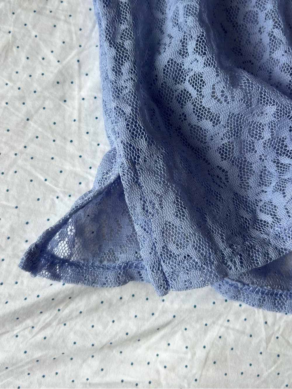 Rabbit Rabbit Rabbit Lavender Lace Button-Front Blouse - Picture 3 of 6